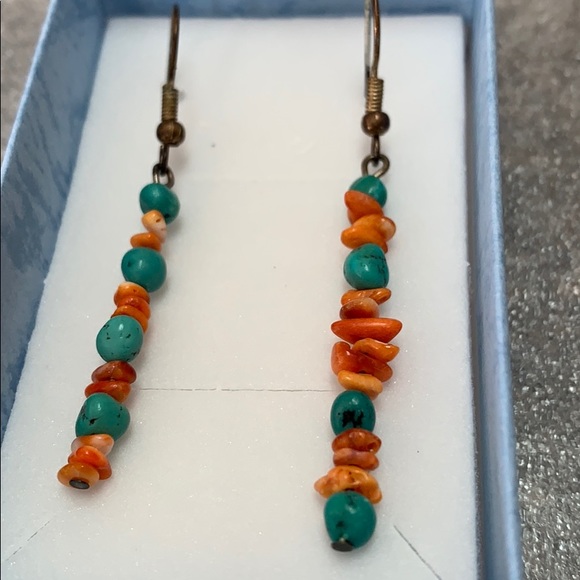 Handmade multicolor earrings - Picture 2 of 2